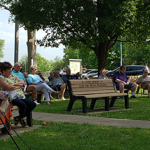 July Service in the Park